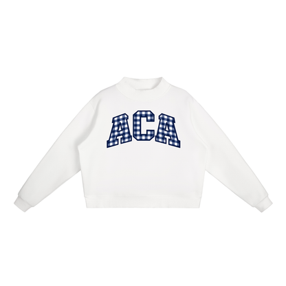 Essential Fleece Mock-Neck Crew Sweatshirt