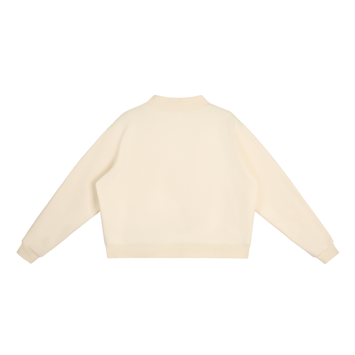 Basic 1 Cardinal Mooney Essential Fleece Mock-Neck Crew Sweatshirt
