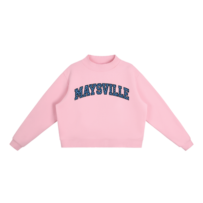 Cheetah Maysville Essential Fleece Mock-Neck Crew Sweatshirt