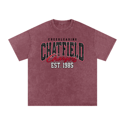 Vintage Chatfield Snow Washed Oversized Cotton T-Shirt