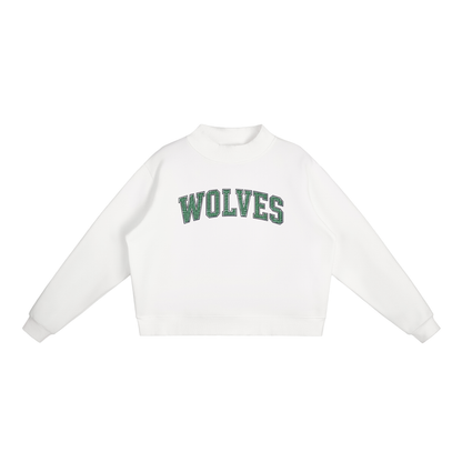 Gingham Wolves Mockneck