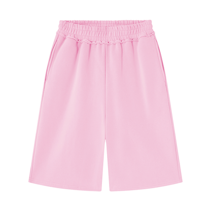 Unisex Raw Edge Fleece Shorts