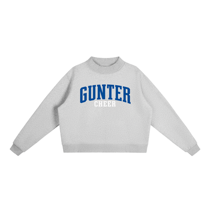 Basic 1 Gunter Essential Fleece Mock-Neck Crew Sweatshirt