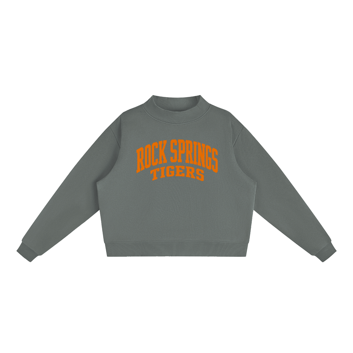 Essential Fleece Mock-Neck Crew Sweatshirt