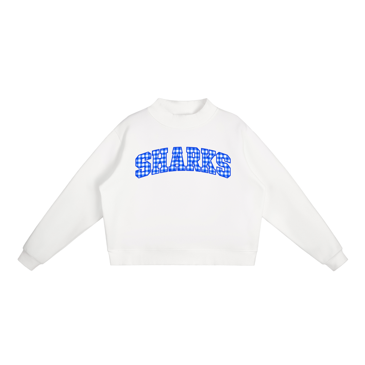 Essential Fleece Mock-Neck Crew Sweatshirt