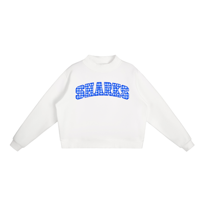 Essential Fleece Mock-Neck Crew Sweatshirt