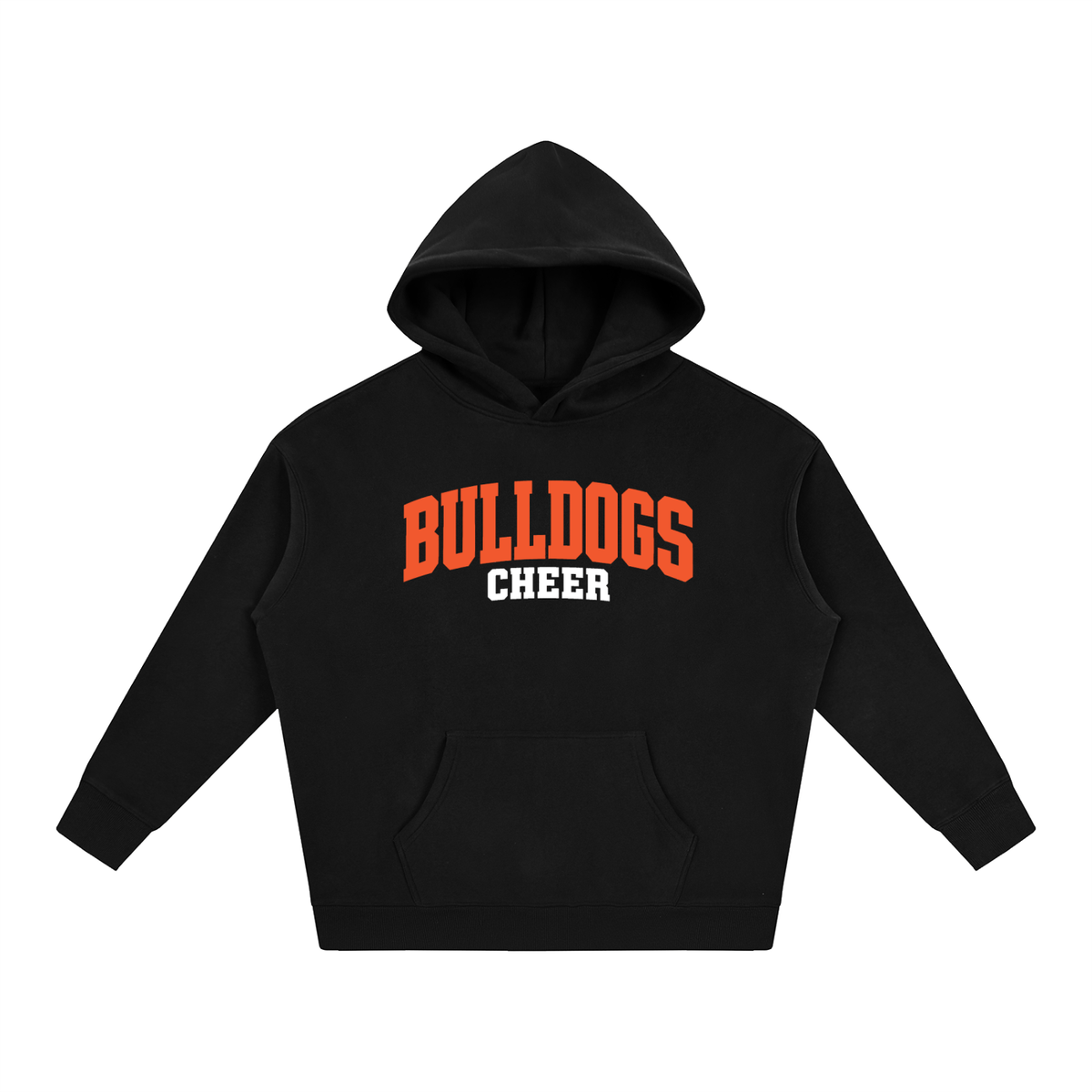 Basic 1 Green Bulldogs Oversize Fleeced Hoodie