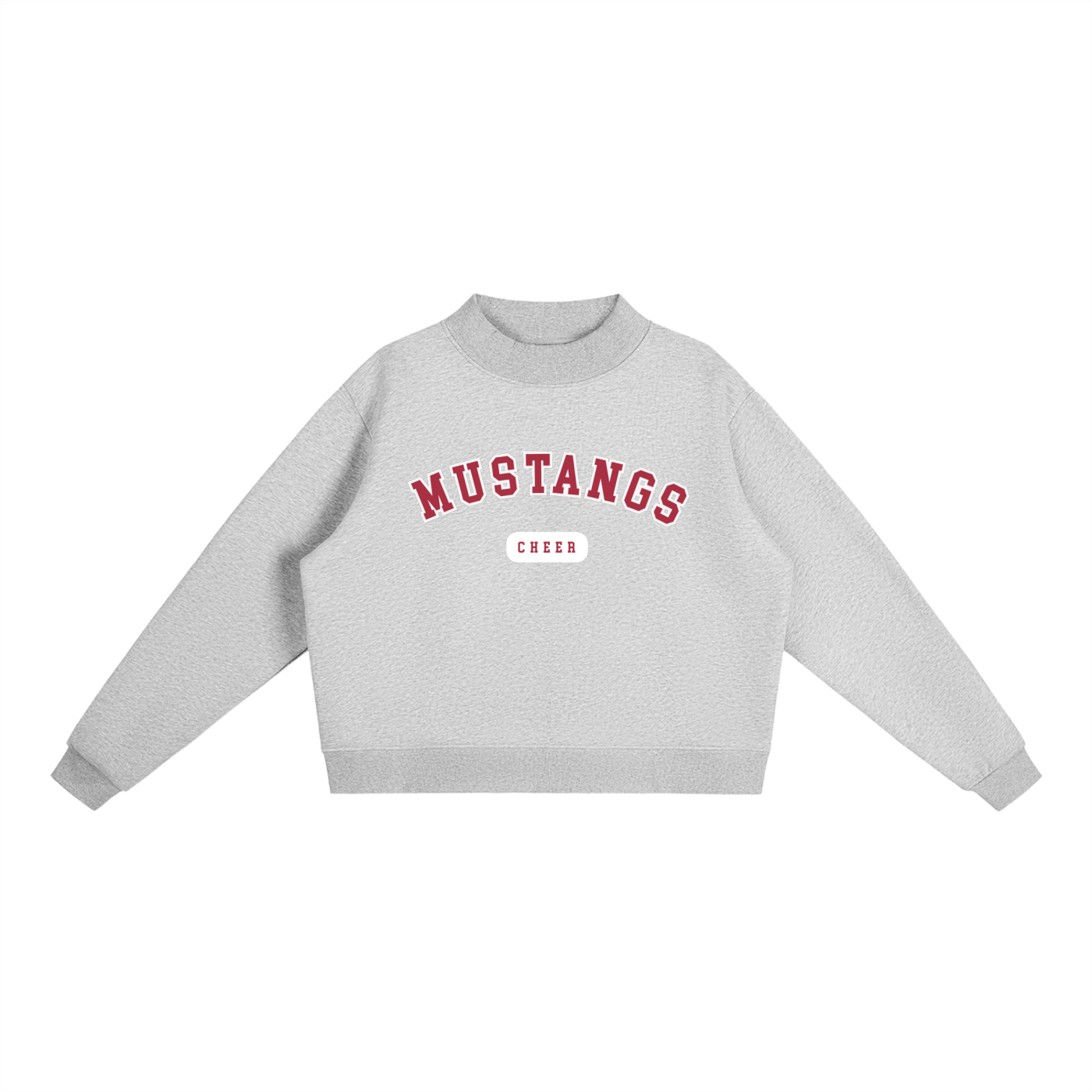 Essential Fleece Mock-Neck Crew Sweatshirt