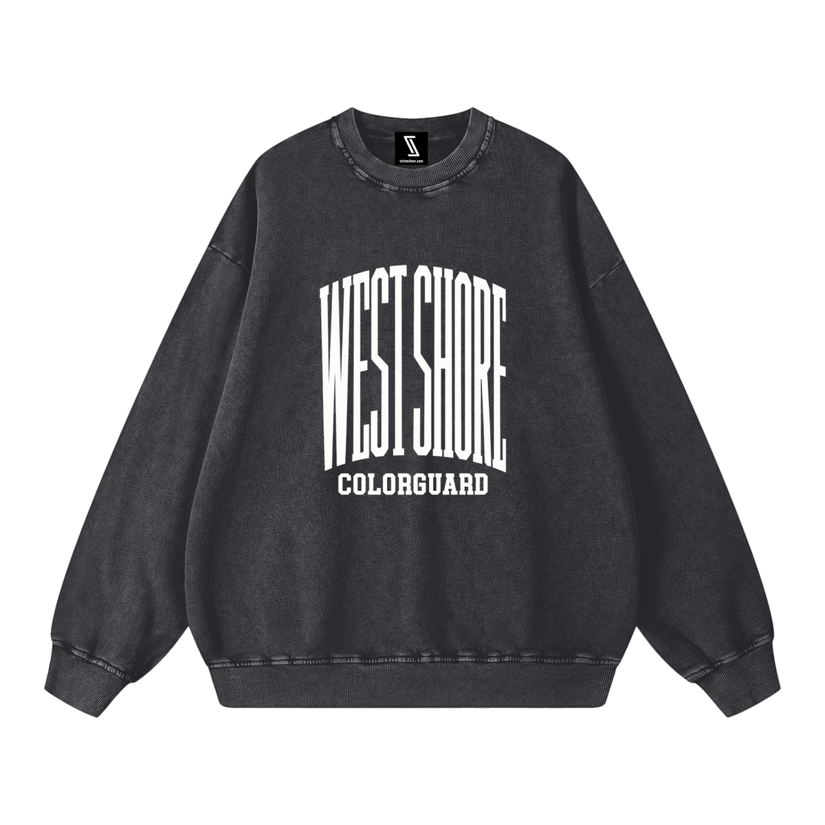 Basic 3 West Shore Snow Washed Oversized Sweatshirt