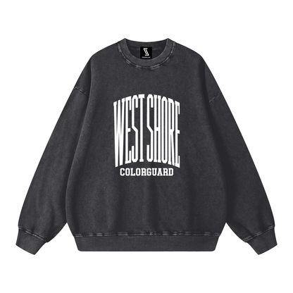 Basic 3 West Shore Snow Washed Oversized Sweatshirt