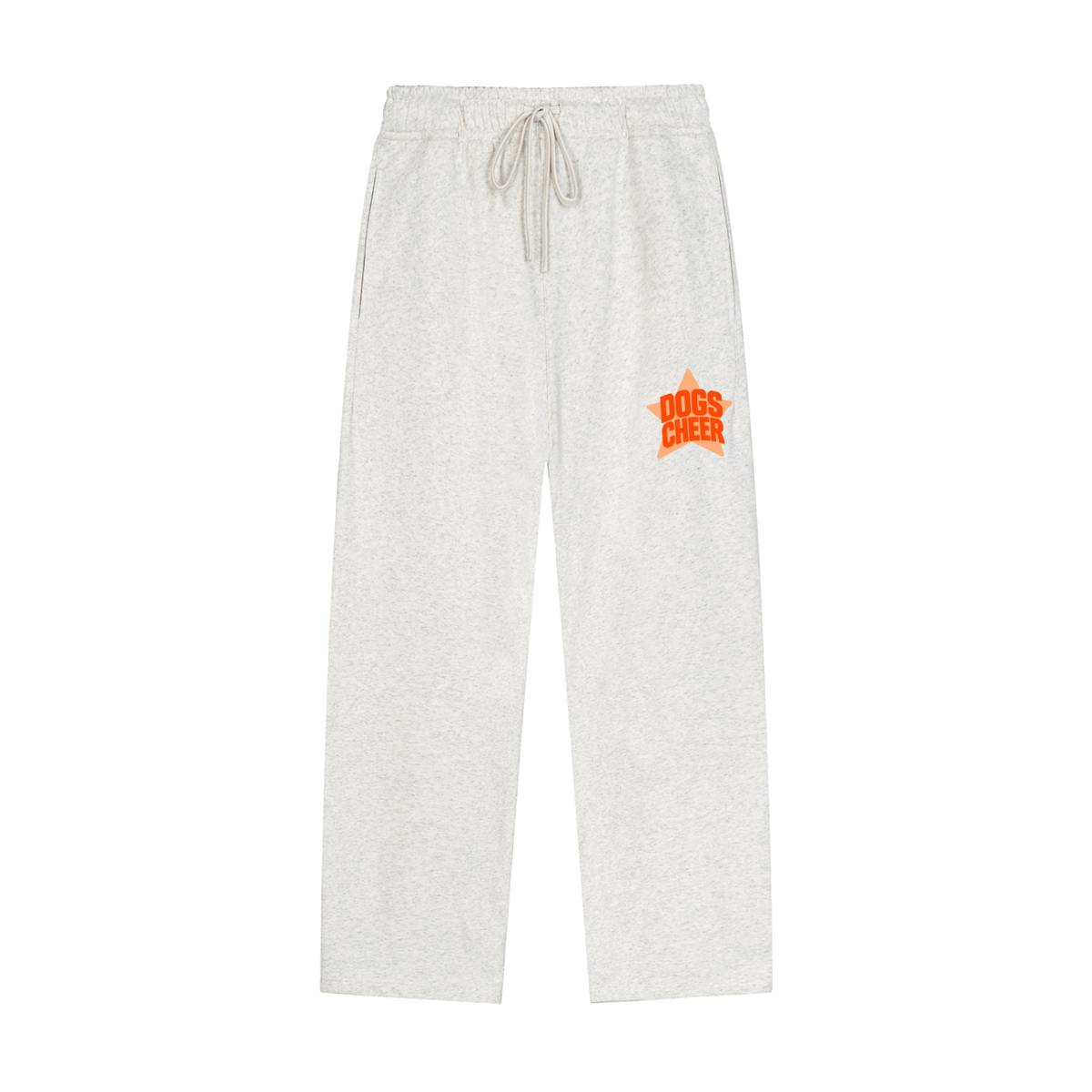 Solid Color Straight-Leg Sweatpants