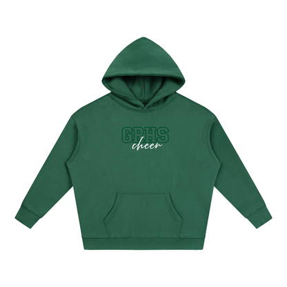 Cursive Front Green River Oversize Fleeced Hoodie