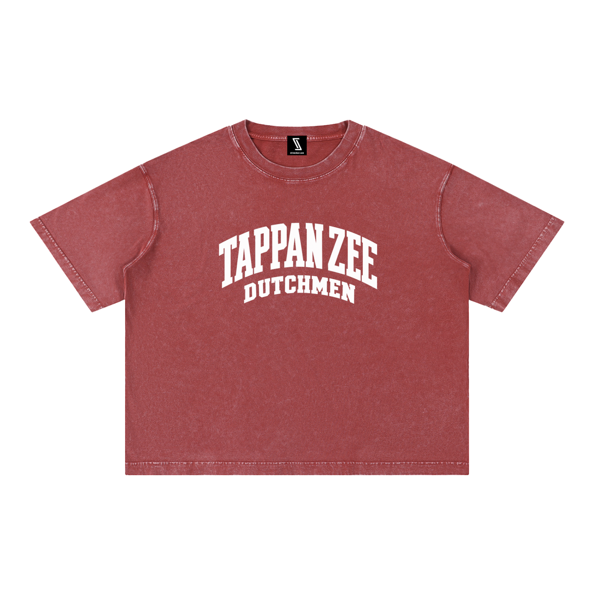 Basic 2 White Tappan Zee Mineral Wash Boxy Cotton T-Shirt