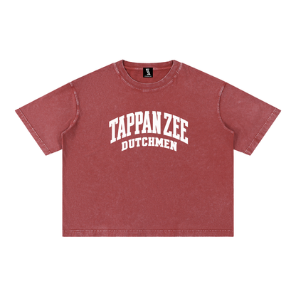 Basic 2 White Tappan Zee Mineral Wash Boxy Cotton T-Shirt