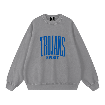 Basic 3 Silver Valley Snow Washed Oversized Sweatshirt