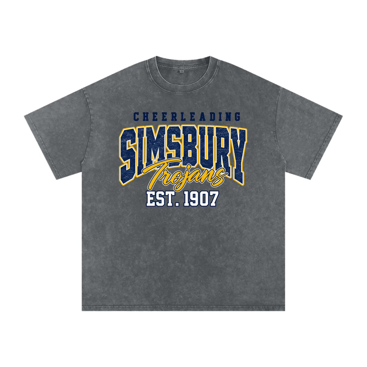Vintage Simsbury Snow Washed Oversized Cotton T-Shirt
