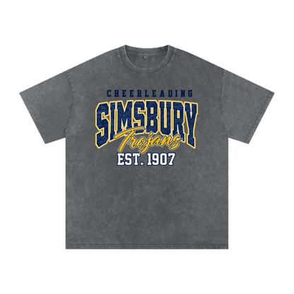 Vintage Simsbury Snow Washed Oversized Cotton T-Shirt