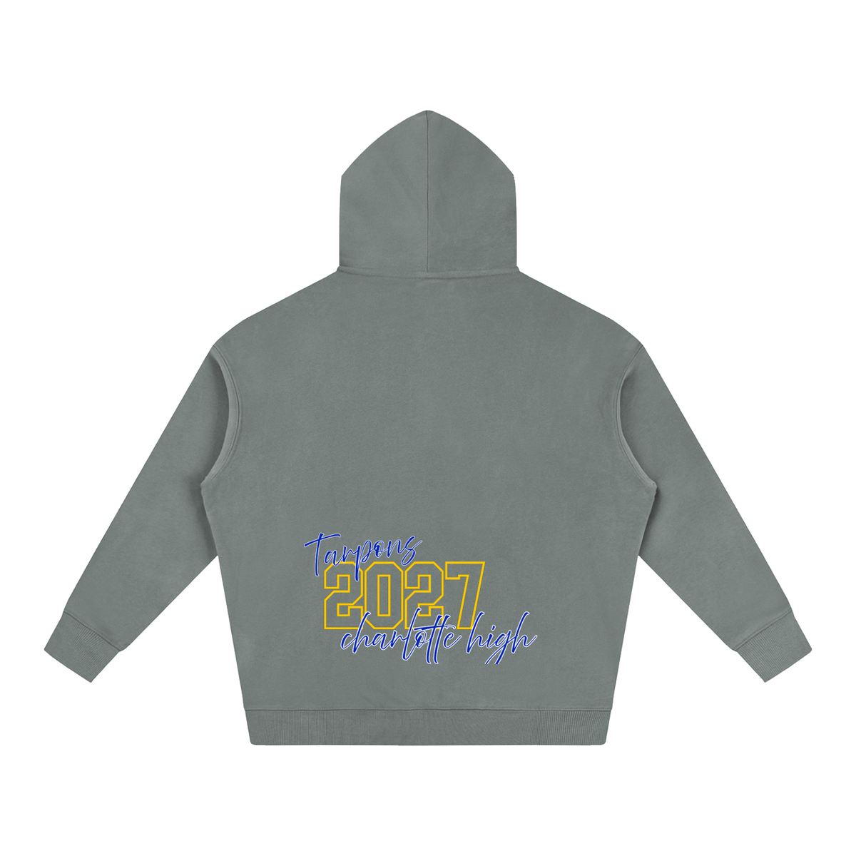 Cursive Front Charlotte Oversize Fleeced Hoodie