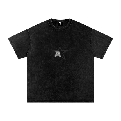 Snow Washed Oversized Cotton T-Shirt