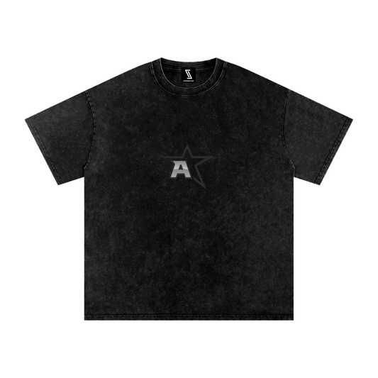 Snow Washed Oversized Cotton T-Shirt