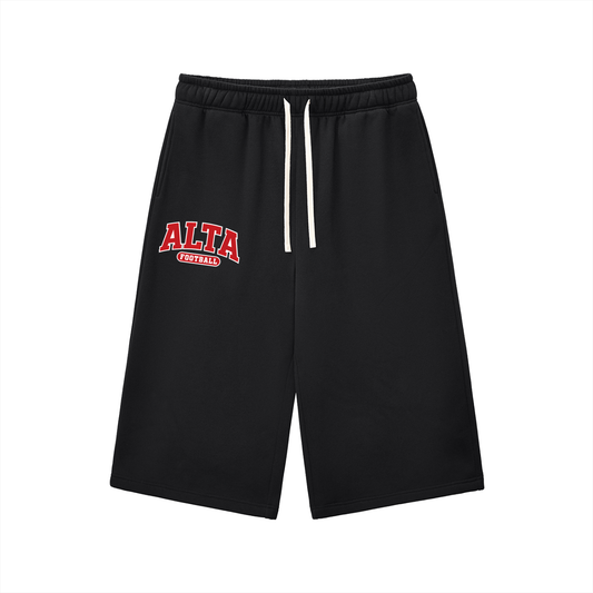 Relaxed Drawstring Three-quarter Sweatpants
