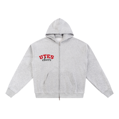 Classic Utes Zip-Through Boxy Fleece Hoodie