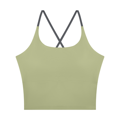 Strive Colorblock Crop Tank