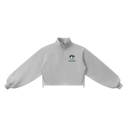 HAWKS Women’s Mock-Neck Quarter-Zip Sweatshirt