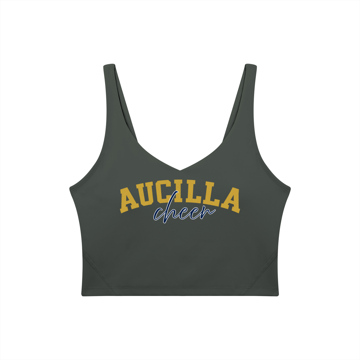 Cursive Aucilla Women's V-Neck Yoga Sports Bra