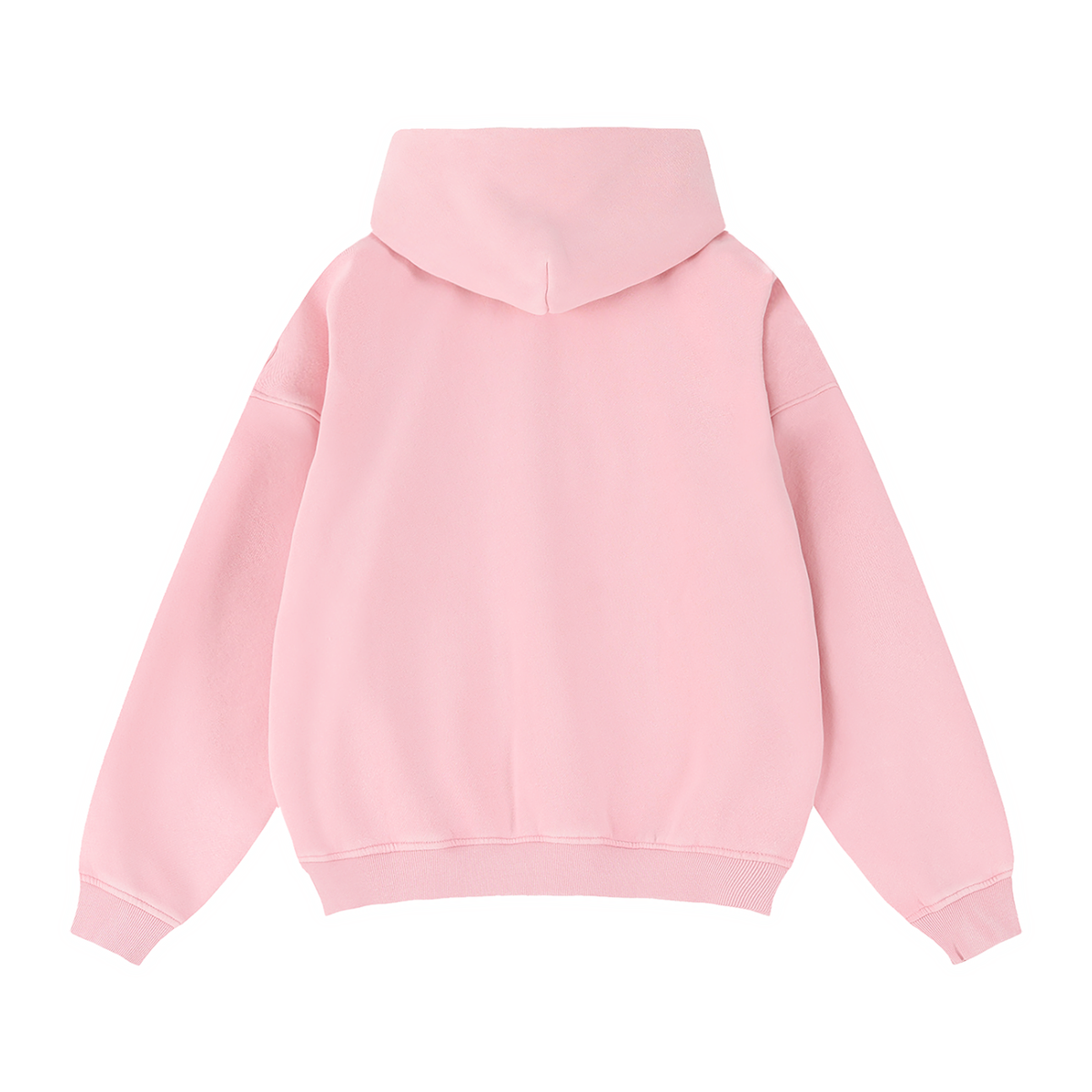 Zip-Through Boxy Fleece Hoodie