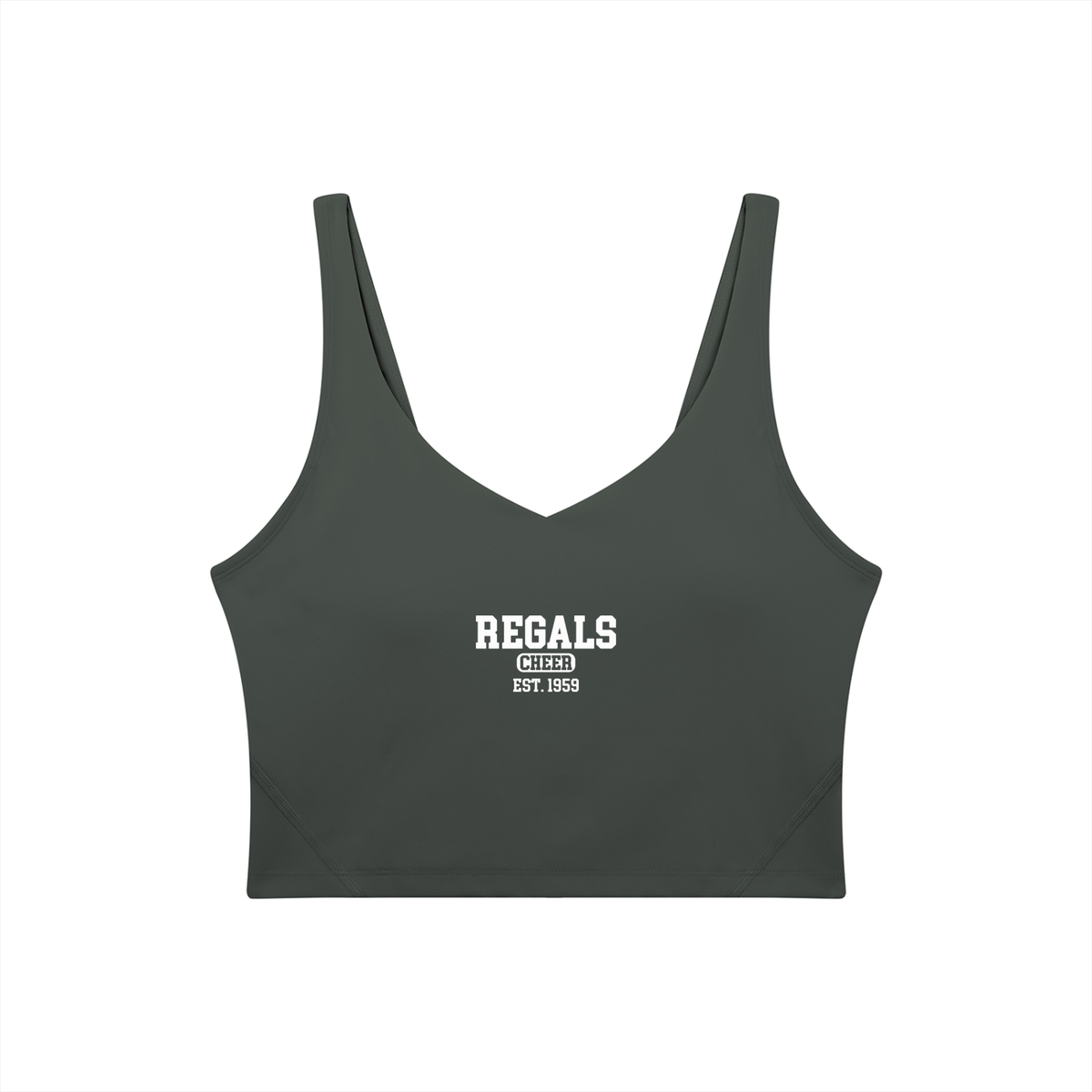 Old School Cal Lutheran Women's V-Neck Yoga Sports Bra