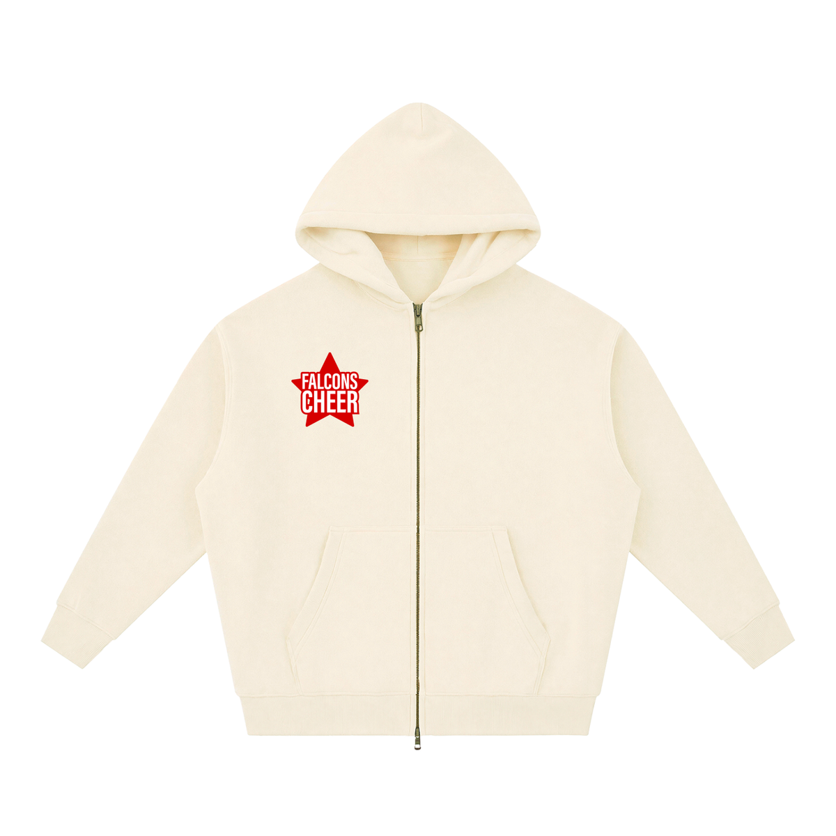 Star Fitch Essential Fleece Zip-Through Hoodie new