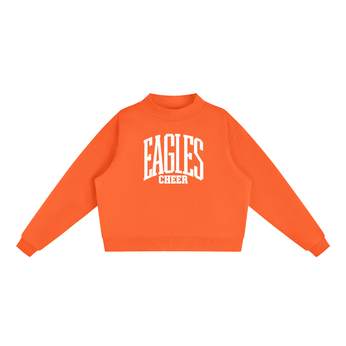 Essential Fleece Mock-Neck Crew Sweatshirt