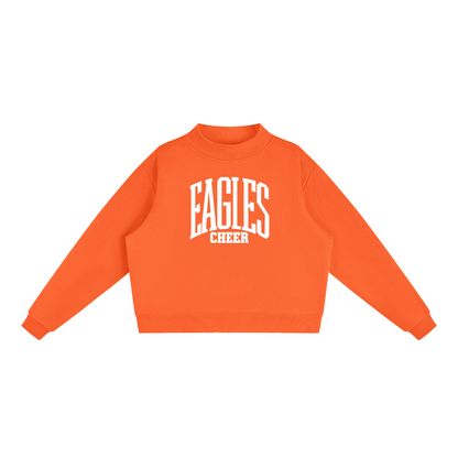 Essential Fleece Mock-Neck Crew Sweatshirt