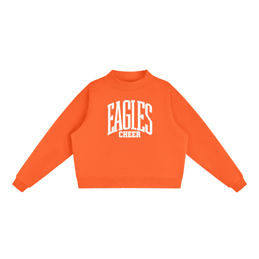 Essential Fleece Mock-Neck Crew Sweatshirt