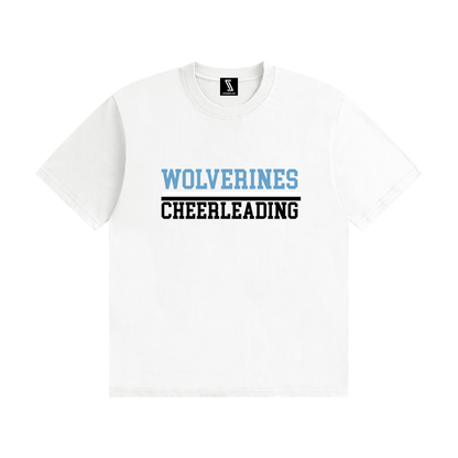 Wolverines Cheerleading Block Tee