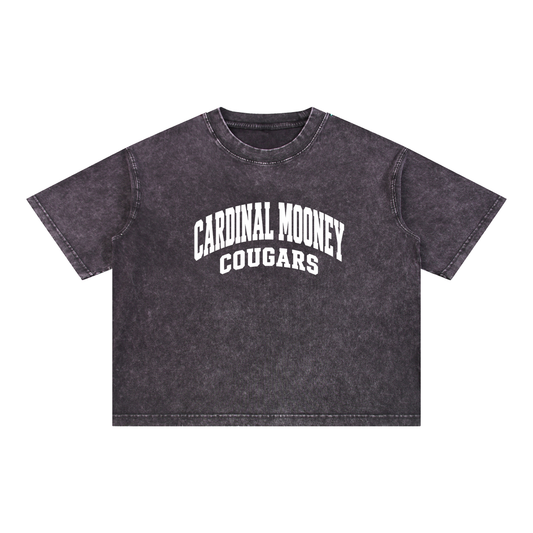 Basic 2 White Cardinal Mooney Mineral Wash Boxy Cotton T-Shirt