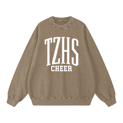 Basic 3 Tappan Zee Snow Washed Oversized Sweatshirt