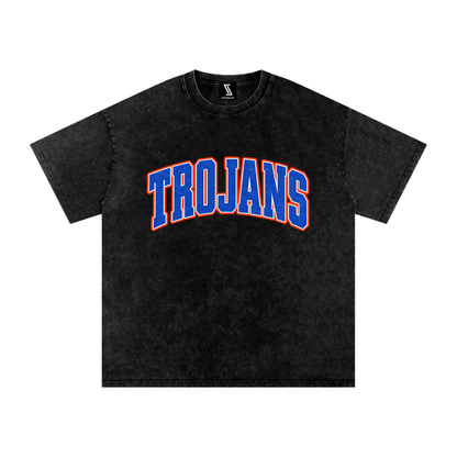 Snow Washed Oversized Cotton T-Shirt
