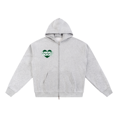 Simple Gladeville Essential Fleece Zip-Through Hoodie