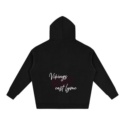 Cursive Front East Lyme Oversize Fleeced Hoodie