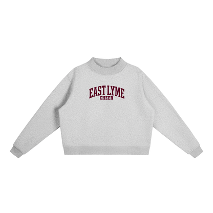 Basic 1 East Lyme Essential Fleece Mock-Neck Crew Sweatshirt (printed)
