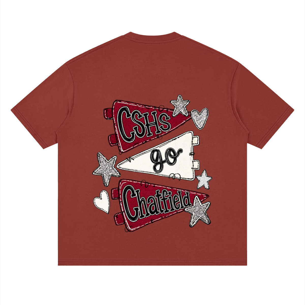 Lets Go Chatfield Oversized Drop Shoulder T-Shirt