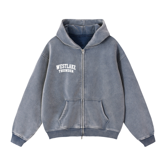 Washed Zip Up