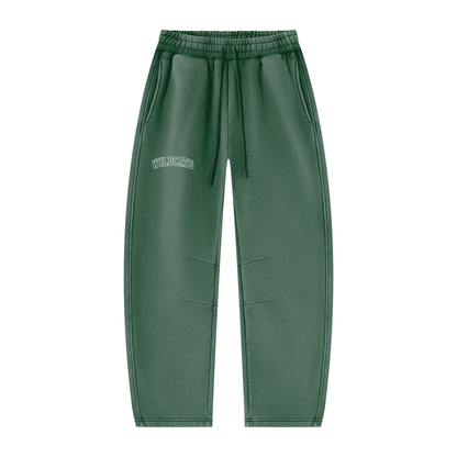 Unisex Vintage Wash Barrel Leg Fleece Sweatpants