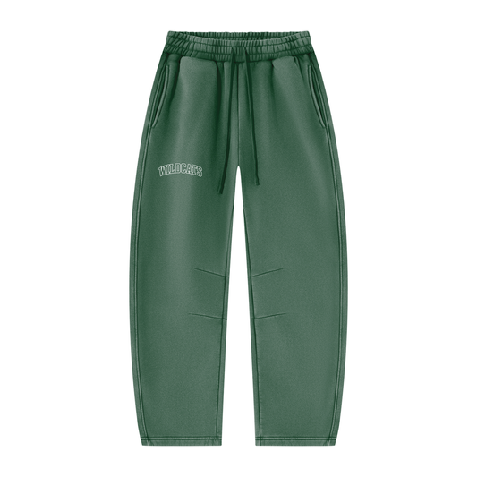 Unisex Vintage Wash Barrel Leg Fleece Sweatpants
