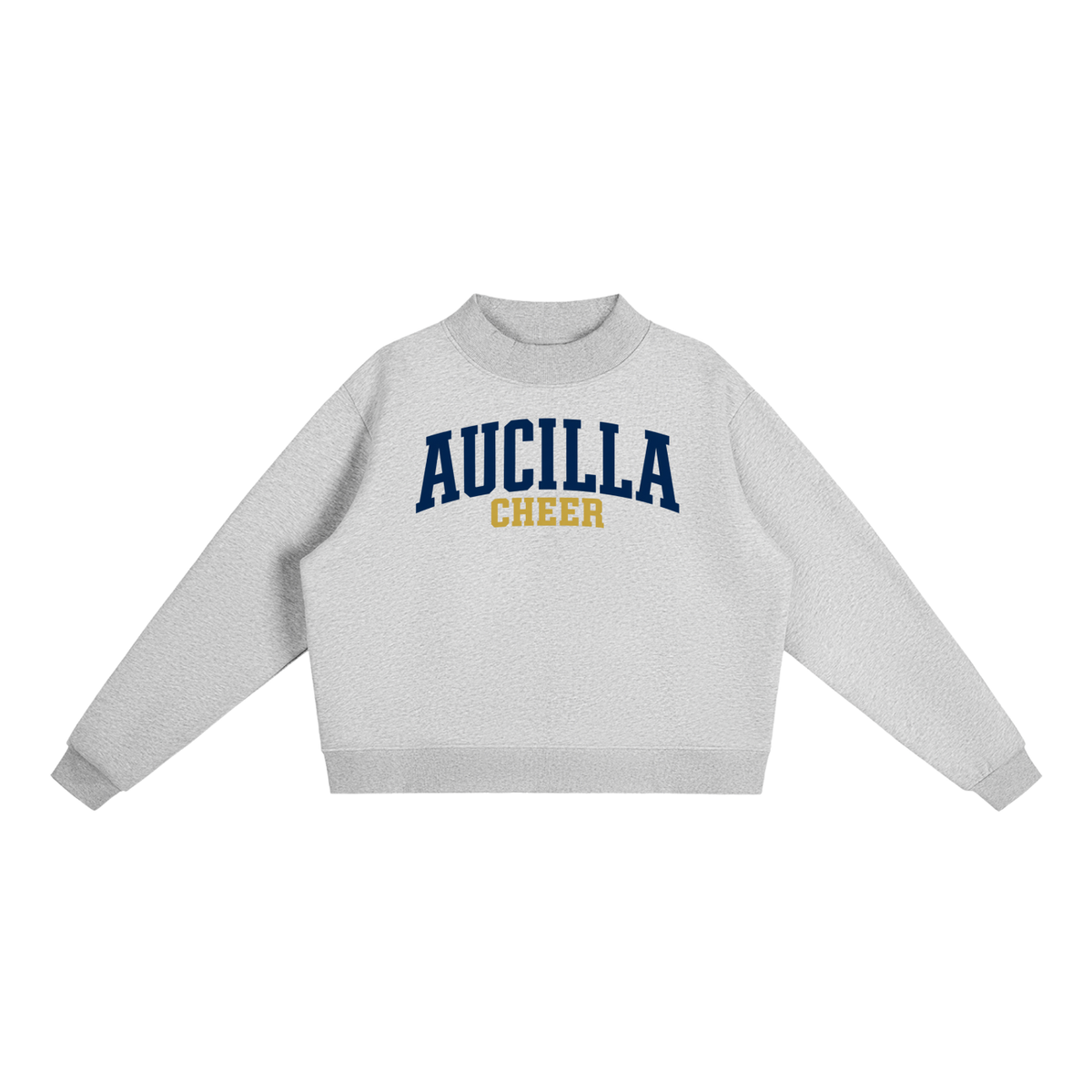Basic 1 Aucilla Essential Fleece Mock-Neck Crew Sweatshirt