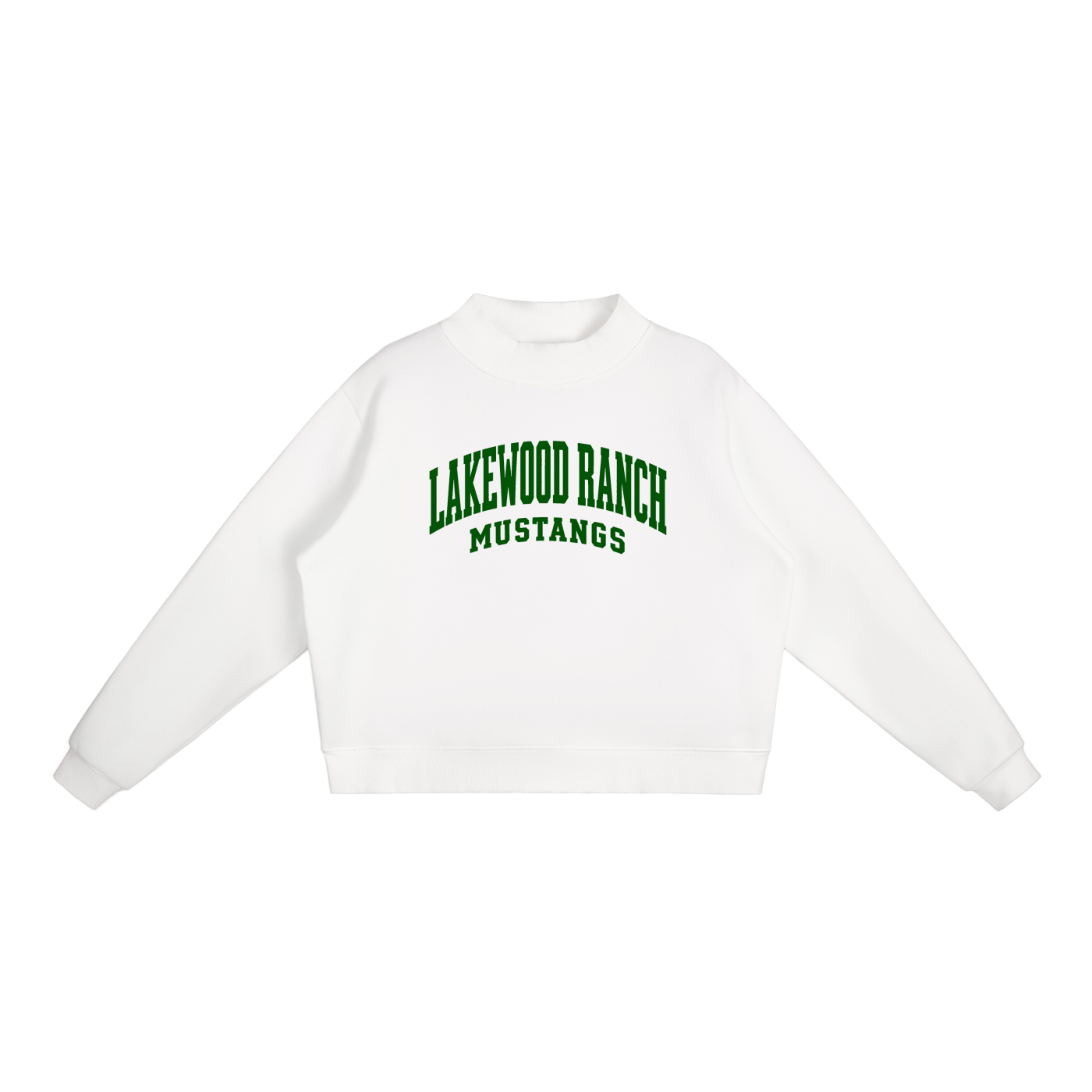 Basic 2 Lakewood Ranch Essential Fleece Mock-Neck Crew Sweatshirt