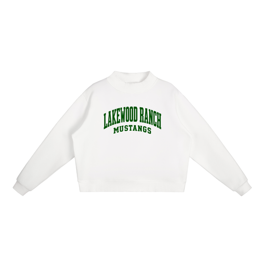 Basic 2 Lakewood Ranch Essential Fleece Mock-Neck Crew Sweatshirt