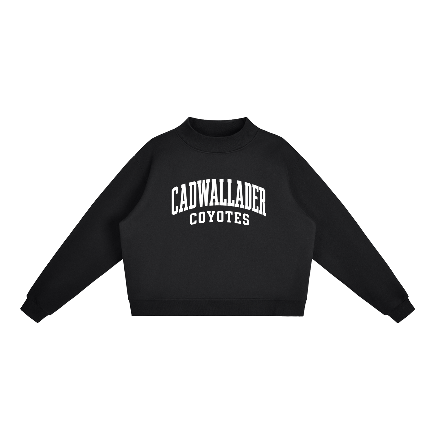 Essential Fleece Mock-Neck Crew Sweatshirt